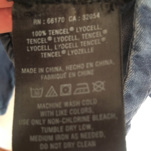 Anthropologie ombré Holding Horses denim shirt. - Picture 3 of 7